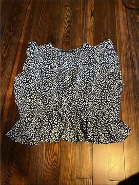 Fancyinn Navy Blue and White Printed Jumpsuit